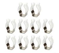 Lot de 10 pinces à ressort en tissu éponge pour ranger outils et fournitures dans votre abri de jardin (17 mm)