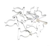 Lot de 10 pinces à ressort en tissu éponge pour un rangement efficace des outils et équipements dans les armoires et abris de jardin (38 mm)