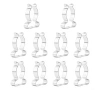 Lot de 10 pinces à ressort en tissu éponge pour un rangement efficace des outils et équipements dans les armoires et abris de jardin (28 mm)