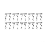 Lot de 10 pinces à ressort en tissu éponge pour un rangement efficace des outils et équipements dans les armoires et abris de jardin (32 mm)