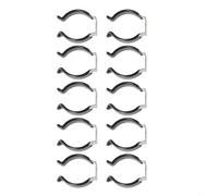 Lot de 10 pinces à ressort pour rangement d'outils en acier inoxydable et caoutchouc pour garage, atelier, abri de jardin, balai, râteau, brosse 20 mm, 25 mm, 28 mm, 30 mm (25 mm)