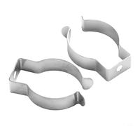 Lot de 10 pinces à ressort robustes en manganèse C pour porte-outils en acier, garage, abri de jardin, rangement mural, balai, balai, balai, balai, balai, base de tuyau (28 mm)