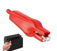Lot de 10 pinces crocodiles électriques - Grandes pinces à ressort de 75 mm, indice de courant élevé 20 A | Coque d'isolation entièrement gainée pour les tests de sécurité, le chargement de la