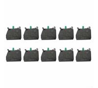 Lot de 10 pinces de contact sécurisées, bornes à vis à bloc de contact unique, Base de contact ignifuge, bloc de contact pince terminal, raccordement vis-étrier, borne de serrage à vis ZBE-101