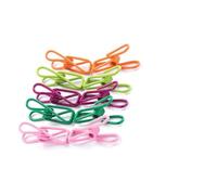 Lot de 10 pinces de séchage en métal revêtues de PVC - Clips de fixation réutilisables multi-usages pour linge, suspension de photos, papier, nourriture et marque-pages - Asso