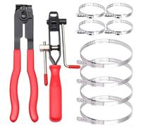 Lot de 10 pinces de serrage réglables en acier inoxydable pour une tension et une fixation efficaces des colliers de serrage d'arbre d'entraînement et des tuyaux de refroidissement