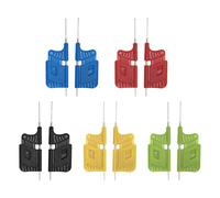 Lot de 10 pinces de test de composants électroniques, longueur suffisante SDK08 avec anneau en caoutchouc pour analyseur logique pour multimètre numérique