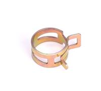 Lot de 10 pinces de tuyau à ressort en acier manganèse, 4-22 mm, pinces à boucle élastique galvanisée, pour tuyau d'eau, ligne de carburant, fixation de tuyaux automobiles et industriels, anneaux à