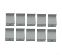 Lot de 10 pinces d'extrémité en aluminium PV pour applications de montage solaire sur toits résidentiels et réseaux montés au sol (40 mm)