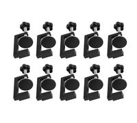 Lot de 10 pinces G - Zone de serrage : 10 à 57 mm - Serre-joints en G réglables - Petit - Universel - Avec tampon antidérapant - Pour le travail du bois, les pinces, les tendeurs (10)