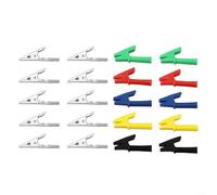 Lot de 10 pinces isolées pour banane de 4 mm, câbles de multimètre avec gaine en PVC et ressort solide, 30 A/2000 V très résistants