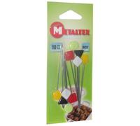 Metaltex Piques à bigorneaux en inox – Lot de 10 (7,5 cm)