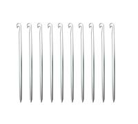 Lot de 10 piquets de camping de forme carrée antirouille en alliage d'aluminium, pénétration supérieure du sol pour une installation rapide, piquets d'auvents en aluminium