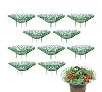 Lot de 10 piquets de support pour | Tuteurs pour de jardin | Support de balcon | Cage de support pour fleurs | Réutilisable, multifonction, pour garder les fraises du jardin propres