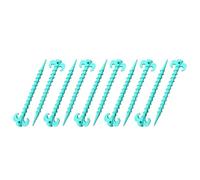Lot de 10 piquets de tente de camping robustes avec clous à vis pour fixer les bâches de pluie et les piquets d'extérieur