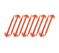 Lot de 10 piquets de tente de camping robustes avec clous à vis pour fixer les bâches de pluie et les piquets d'extérieur