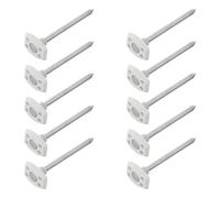 Lot de 10 piquets pour bâche de sol, tapis de tente, camping, piquets de tente 10 cm de fixation