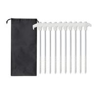 Lot de 10 piquets pour bâches de camping et de voyage - Piquets de tente pour les conditions difficiles et la stabilité des sols