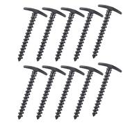 Lot de 10 piquets pour tente de camping - Vis de mise à la terre - Pour randonnée, randonnée, tente, piquets en spirale