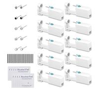 Lot de 10 Pistolet Percage Oreille Kit Piercing Oreille Perceur D'oreille avec Ouate D'alcool + Bâtonnets D'oreille, Convient pour les Filles, les Femmes, les Hommes