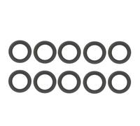 Lot de 10 pistons de pompe à air pour bague pour compresseur d'air sans huile 1100 W, caoutchouc anti-fatigue de rechange pour compresseurs d'air silencieux, noir