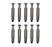 Lot de 10 pitons douille Fixation bâche de piscine 100 % Inox et aluminium Escamotable Tout en une seule pièce