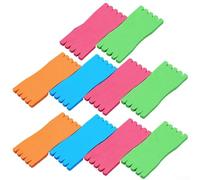 Lot de 10 planches d'enroulement de ligne de pêche en caoutchouc mousse de type éponge pour gérer les monofilaments fluorocarbone et les lignes en toute sécurité (8 x 30 cm)