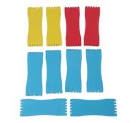 Lot de 10 planches d'enroulement de ligne de pêche en caoutchouc mousse de type éponge pour gérer les monofilaments fluorocarbone et les lignes en toute sécurité (7 x 18 cm)