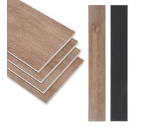 Lot de 10 planches vinyle SPC Okapirg 2,196 m² 5 mm 122 x 18 cm effet chêne naturel