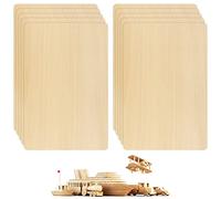 Lot de 10 plaques de bois de balsa contreplaqué - 300 mm x 200 mm x 1,5 mm - Pour bricolage, artisanat, modèle d'avion, bateau, travail du bois, bateaux, maisons et autres bâtiments