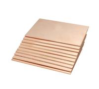 Lot de 10 plaques de claquage en cuivre simple face PCB simple face en fibre de verre en cuivre - Planche expérimentale FR-4 (7 x 10 cm)