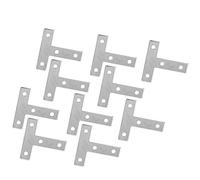 Lot de 10 plaques de connexion pour profilés aluminium - Raccords d'assemblage externe pour joints d'angle - Compatibles avec les profilés aluminium extrudés de la série 2020 (planche 20T)