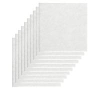 Lot de 10 plaques de feutre blanches 27,9 x 27,9 cm carrées douces et | Carrés en feutre blanc pour les cours d'art, les activités manuelles, les cours scolaires, les activités parent-enfant