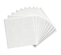 Lot de 10 plaques de feutre blanches 27,9 x 27,9 cm carrées douces et | Panneaux de feutre pour les cours d'art, les activités manuelles, les cours scolaires, les activités parent-enfant