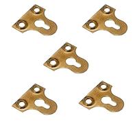 Lot de 10 plaques de fixation pour cadre photo - 19 mm - Plaques de fixation plaquées laiton pour cadre photo