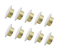 Lot de 10 plaques de protection pour tête d'arrosage à installation rapide, ignifuges, caches cachés pour buses de plafond, buses d'arrosage, couvre-rosaces d'intérieur