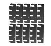 Lot de 10 plaques de réparation de charnière en acier inoxydable pour fixer rapidement les cales d'alignement facile, kits de réparation de charnières en métal antidérapantes, entretoises de porte