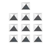 Lot de 10 plaques de traction pour snowboard, antidérapantes, en forme d'étoile, pentagramme, crampons en fer autocollants pour améliorer le maintien et la stabilité, idéales pour hommes, femmes