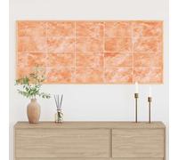Lot de 10 plaques d'insonorisation pour revêtement de façade - Pierres de sel - Rose - 20 x 5 x 10 cm - Sel gemme - Décoration de chambre pour cuisine, balcon, chambre à coucher, salon