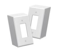 Lot de 10 plaques murales standard américaines de 11,5 x 7,9 cm pour maison, dortoir, hôtel - 1 grand trou