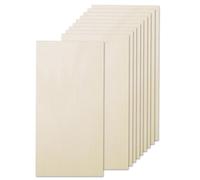 Lot de 10 plaques rectangulaires en bois de balsa de 20 x 10 cm, pour modèles architecturaux, décorations de Noël, projets de modélisme, travaux manuels