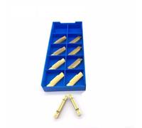 Lot de 10 plaques réversibles MGMN200 en carbure de tungstène - Burin de tour durable pour le travail des métaux et le découpage - Inserts de fraisage CNC