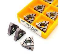 Lot de 10 plaquettes de filetage for tour CNC, MMT11ER 16ER AG60 VP15TF UE6020 US735, MMT16IR 11IR AG60(11IR AG60 VP15TF)
