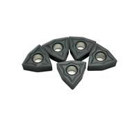 Lot de 10 plaquettes de tournage en carbure WNMG080404 WNMG080408 NN LT10 for tour CNC, outils de coupe de métal, outil de coupe de lame(WNMG080408 NN LT10)
