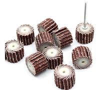 Lot de 10 plateaux à lamelles 17 x 15 mm Grain 180 pour ponceuse Dremel Proxxon Accessoires Outil multifonction