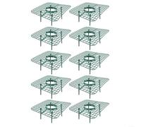 Lot de 10 plateaux de culture en plastique avec design tridimensionnel pour cultiver des fraises dans des espaces limités (vert)
