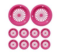 Lot de 10 plateaux de nourriture pour pique-nique, porte-assiettes en papier réutilisables, 10 paniers de service de restauration rapide, panier de service, fentes à pression, plateaux de service