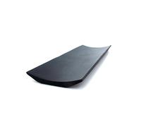 Lot de 10 plateaux de service rectangulaires réutilisables en bambou Noir 17,8 x 7,1 cm