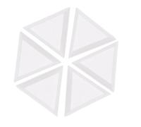 Lot de 10 plateaux de tri triangulaires pour strass et perles Blanc