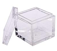 Lot de 10 plateaux en acrylique pour cubes d'éléments transparents de 25,4 mm - Support de table périodique pour collections d'éléments - Éducation scientifique